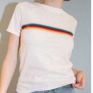 Brandy Melville Rainbow Top❤️🧡💛💚💙💜☁️🌈🌈